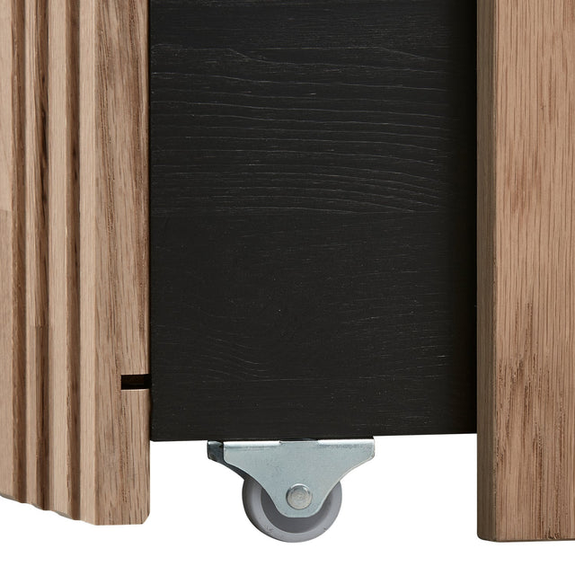 Truhenbank Gravure mit Schubladen Eiche Natur - Woood - DesignWe.Love