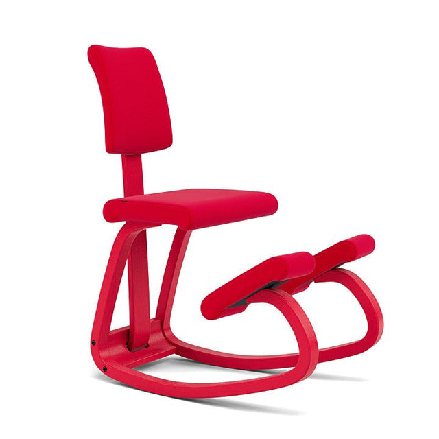 Variable Monochrom Plus Poppy Kniestuhl mit Rückenlehne - Varier Furniture - DesignWe.Love