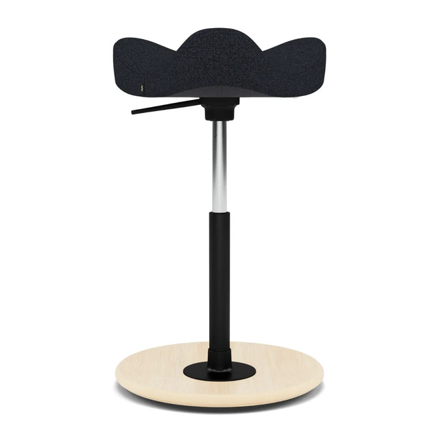 Varier Move Compact Sattelhocker, Holzbasis Natur, Bezug Hallingdal 65 180, Packshot