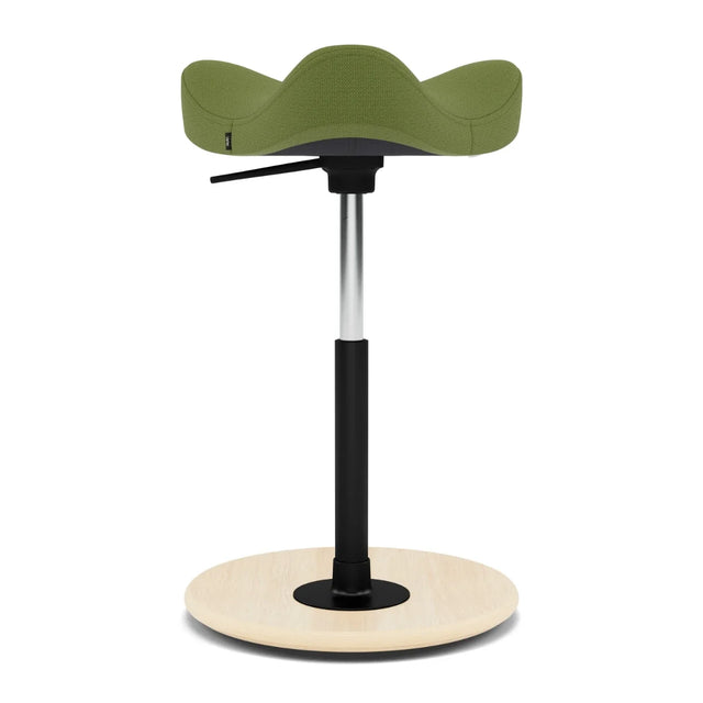 Varier Move Sattelhocker höhenverstellbar, Holzbasis Natur, Bezug Select 67095, Packshot