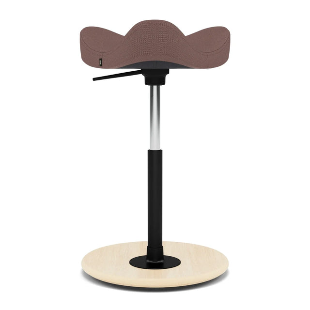 Varier Move Sattelhocker höhenverstellbar, Holzbasis Natur, Bezug Tonal 64211, Packshot