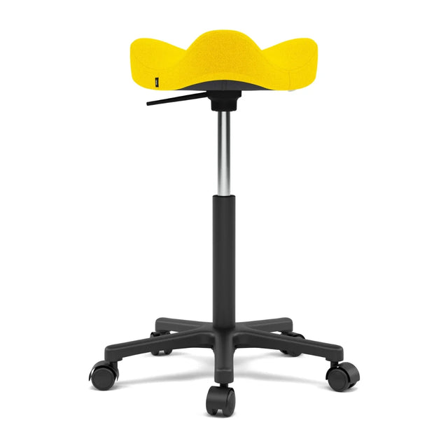 Varier Move Sattelhocker mit Rollen, Fußgestell Schwarz, Bezug Vidar 0443, Packshot