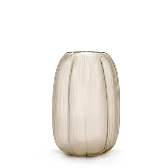 Vase Lalibela L Smokegrey – Guaxs mundgeblasenes Glas H 28