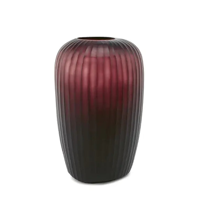 Guaxs Vase Melrose L in Amethyst – mundgeblasene Design-Vase, Höhe 31 cm