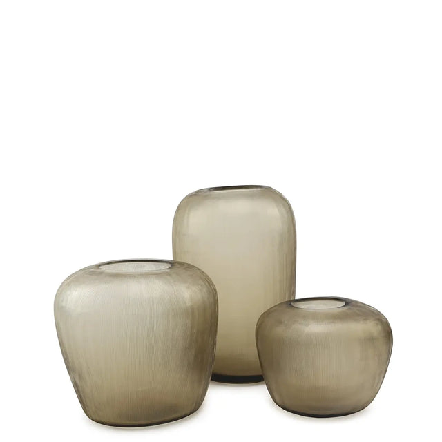 Guaxs Vase Melrose in Smokegrey – Größen S, M und L als Vasen-Set