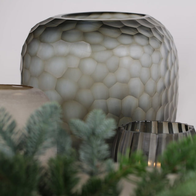 Vase Somba L Indigo/Smokegrey H 26 - Guaxs - DesignWe.Love