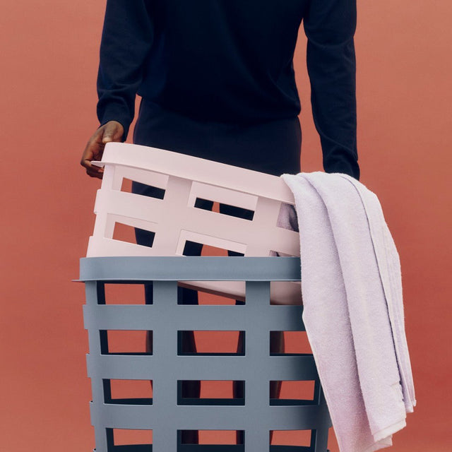 Wäschekorb Basket Pink - HAY - DesignWe.Love