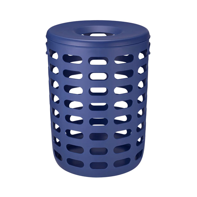 Wäschekorb Korie Mazarine Blue mit Deckel