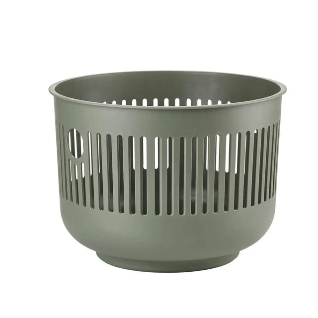Wäschekorb Ume offen Olive Green Zone Denmark, runder Design-Wäschekorb 30 Liter
