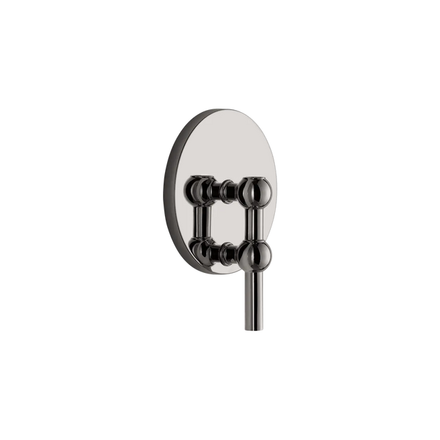 Wandhalterung für Kerzenhalter Schwarz Chrom - Stoff Nagel - DesignWe.Love