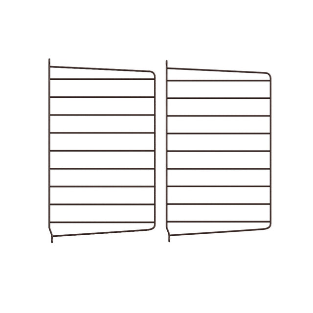 Wandleiter 2er Set Dunkelbraun 50×30 cm – String Furniture Regalsystem