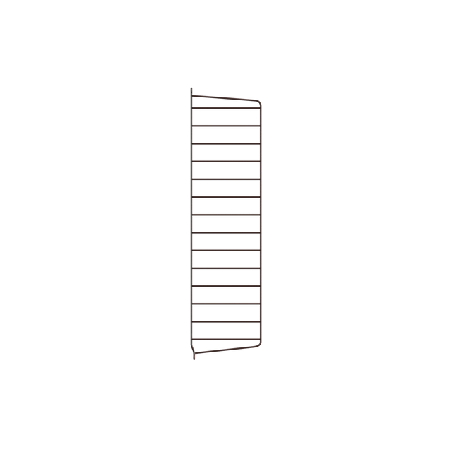 Wandleiter Einzeln Dunkelbraun 75×20 cm – String Furniture Regalsystem