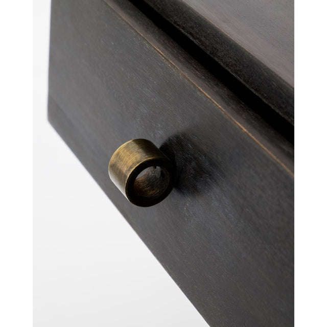 Wandregal mit Schublade Bedsi Schwarz - DesignWe.Love