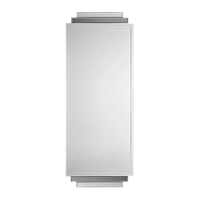 Wandspiegel Deco in Grau mit Facettenschliff im Art-Déco-Stil von House Doctor – Packshot (50 × 130 cm)