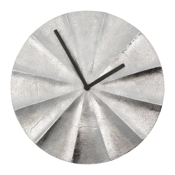 Wanddeko Silber Chrom Wanduhr Show - House Doctor