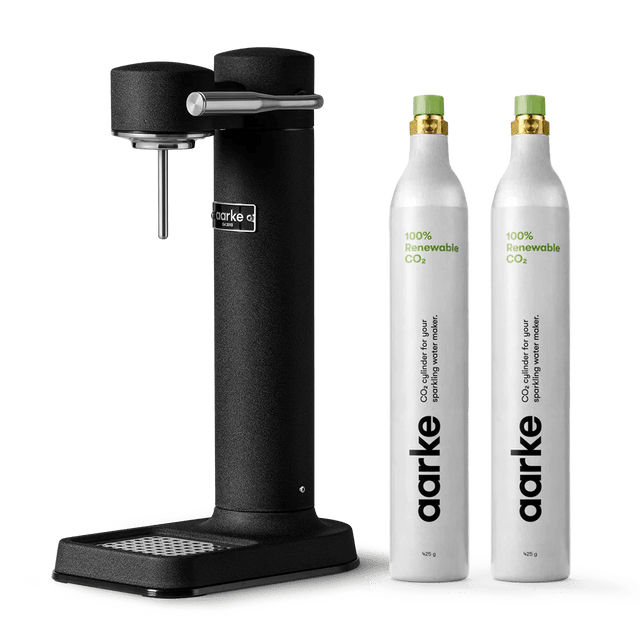 Wassersprudler Carbonator 3 Mattschwarz Starter - Kit - Aarke - DesignWe.Love