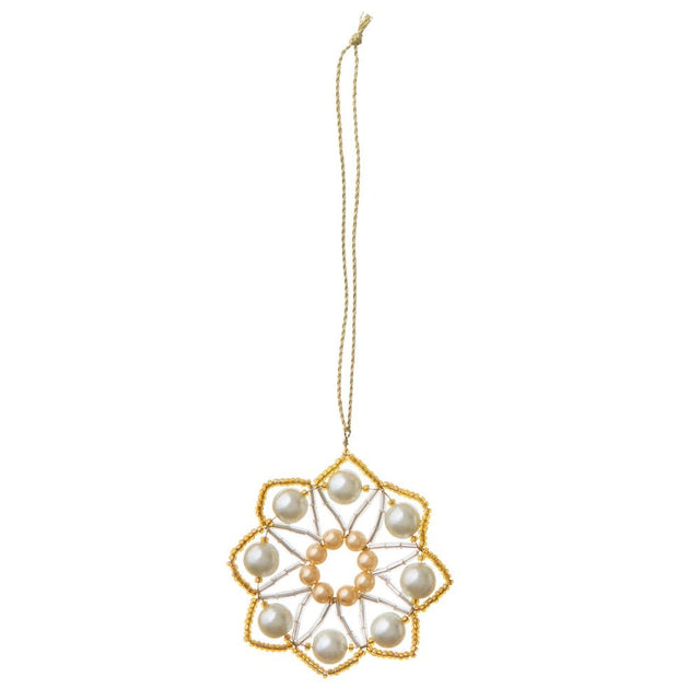 Weihnachtsbaumanhänger Beaded Crystal ∅6,5cm - Bungalow DK - DesignWe.Love