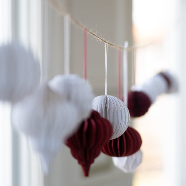 Weihnachtsbaumkugel 4er - Set Christmas Ball Mix Weiß - wikholmform - DesignWe.Love