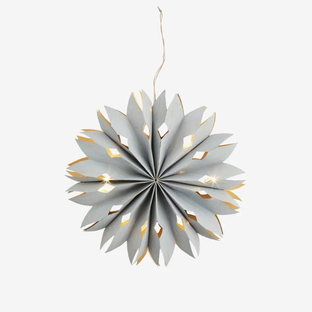 Weihnachtsstern aus Papier mit Licht Veneer - Madam Stoltz - DesignWe.Love