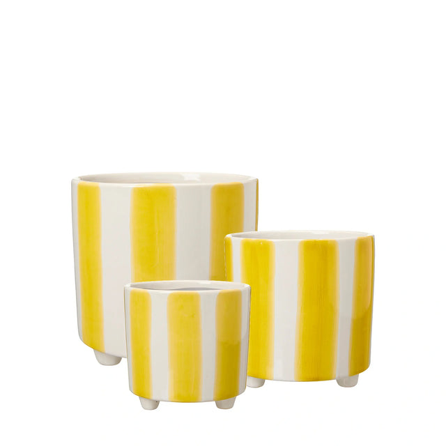Rosa Übertopf Gelb - Wikholmform - 3er Set