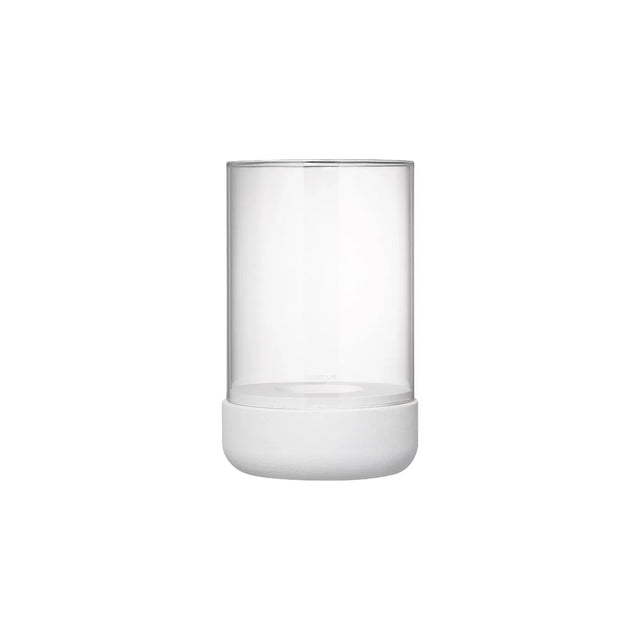 Windlicht Beton und Glas Calma Lilly White - Blomus - DesignWe.Love