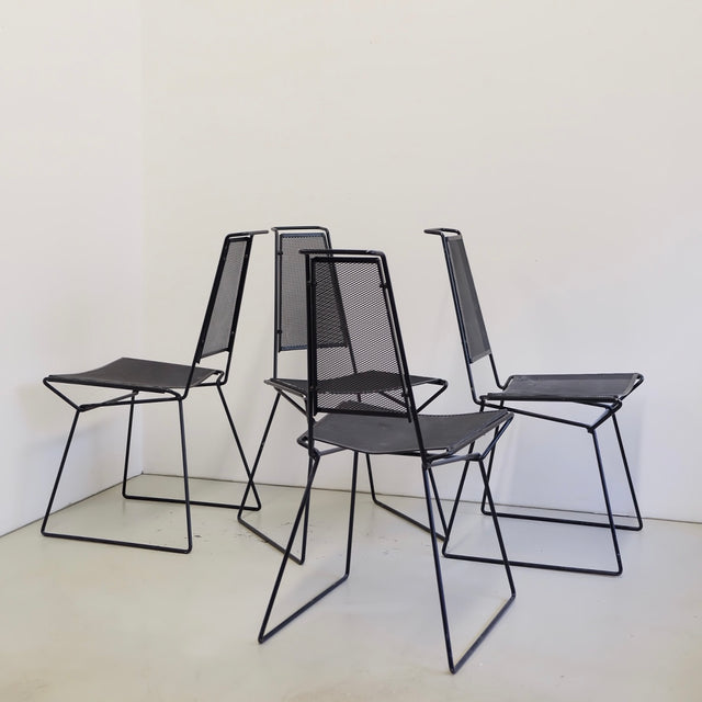 Postmoderner Metall Stuhl - Rolf Rahmlow 1980er