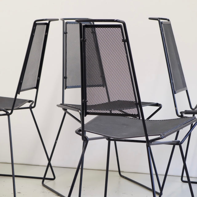Postmoderner Metall Stuhl - Rolf Rahmlow 1980er