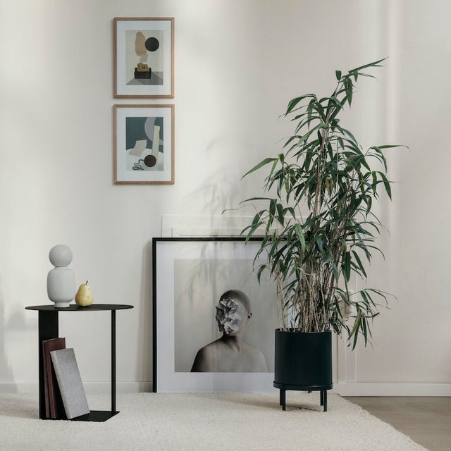 Bau Pot large Blumentopf schwarz - ferm Living - DesignWe.Love