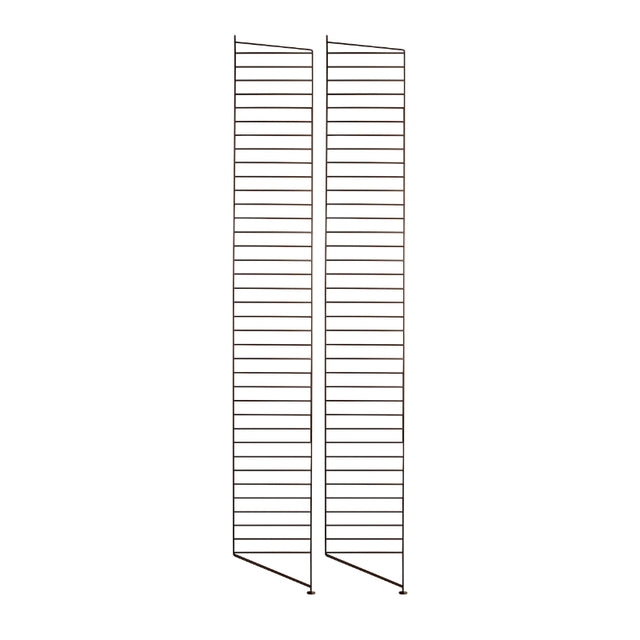 Bodenleiter 200x30cm Dunkelbraun 2er Set - Regalsystem - String Furniture