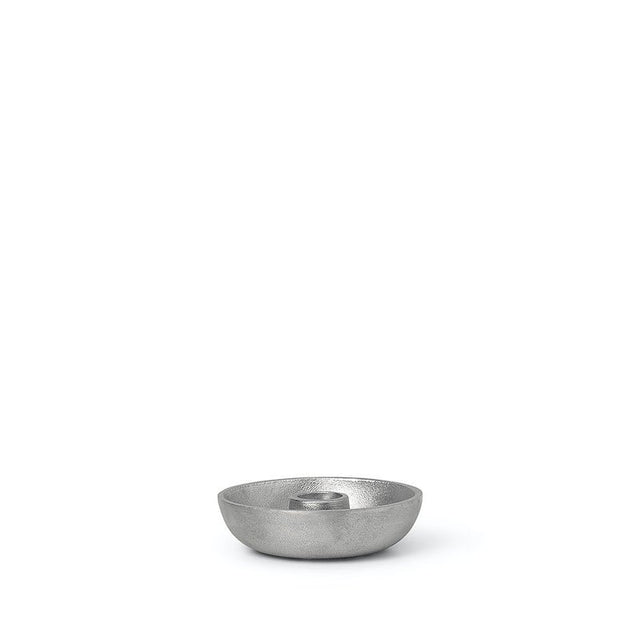 Kerzenhalter Bowl Single Aluminium - ferm LIVING - DesignWe.Love