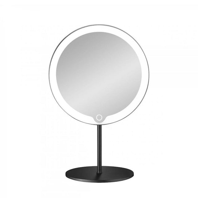 Kosmetikspiegel MODO schwarz mit LED Leuchte - blomus