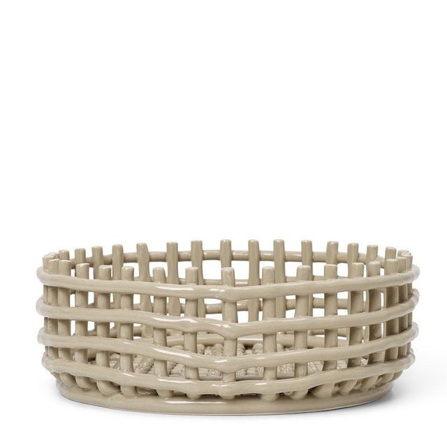 Obstkorb Ceramic Centerpiece Cashmere - ferm LIVING - DesignWe.Love